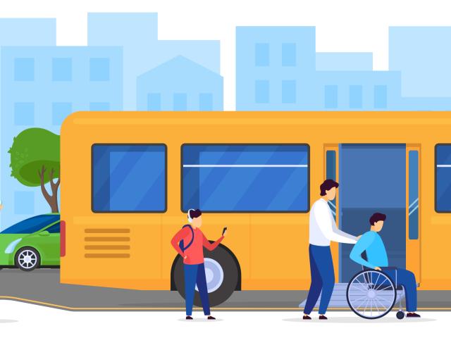 wheelchair plus bus